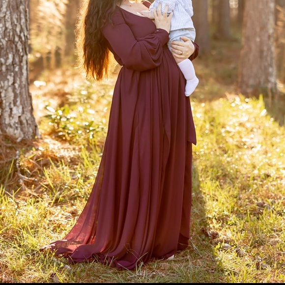 Vici Diana Maxi dress in Wine - Picture 6 of 10